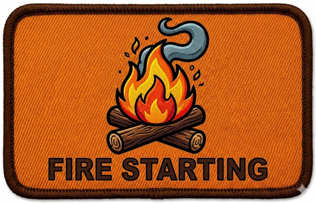 Fire Starting badge artwork